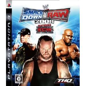 WWE 2008 Smack Down vs Raw PS3 Games Japan Import  