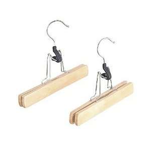  Wooden Natural Trouser Hangers   2Pk