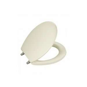    Front Toilet Seat w/Vibrant Brushed Nickel Hinges