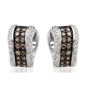   ctw SI2 SI3 Color H I Diamonds Gold Hoop Earrings CleverEve Jewelry