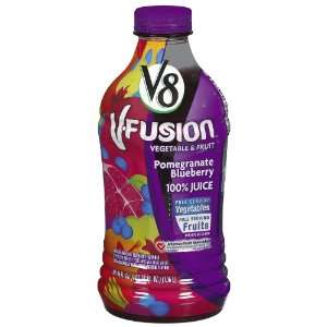V8 V Fusion Vegetable & Fruit Juice, Pomegranate Blueberry, 46 oz 