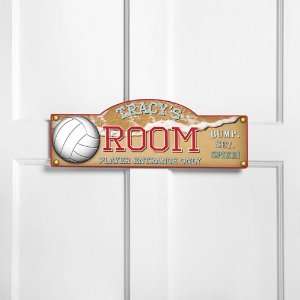 Personalized Beach Volleyball Kids Room Sign 