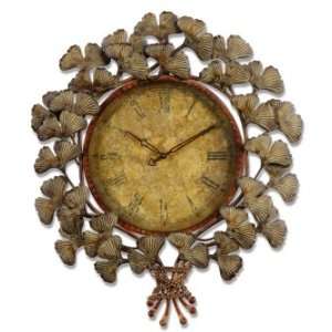  Hand Forged Lotus Leaf Wall Clock