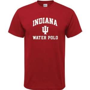   Hoosiers Cardinal Red Water Polo Arch T Shirt
