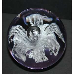  Murano Design Bubble Wave Art Paperweight, Colors Vary 