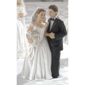 Wedding Cake Topper Caucasian Bride & Groom Wedding Cake Topper 