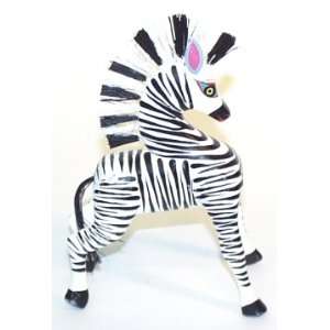  Zebra ~ Oaxacan Wood Carving 5 3/8 Inches Tall