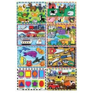    Melissa And Doug Chunky Puzzles   Set of 8